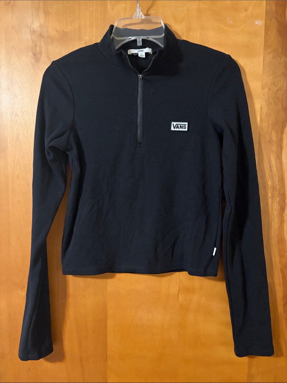 Vans Black Half-Zip Mock Neck Pullover